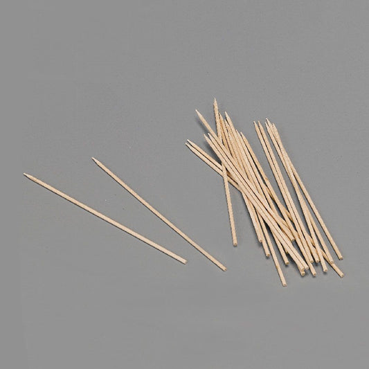 PINCHOS DE MADERA HIGIÉNICOS 2 x 150 mm, BLISTER 100 uds