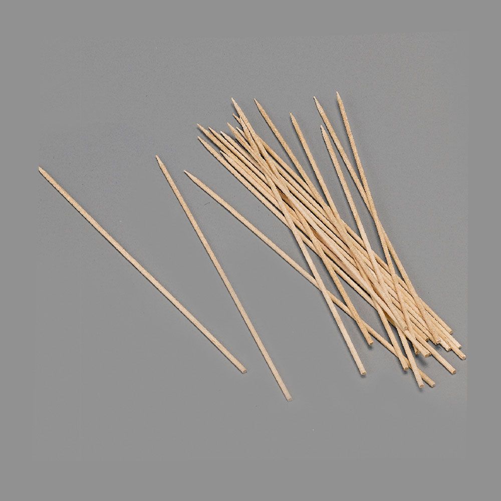 PINCHOS DE MADERA HIGIÉNICOS 2 x 200 mm, BLISTER 100 uds