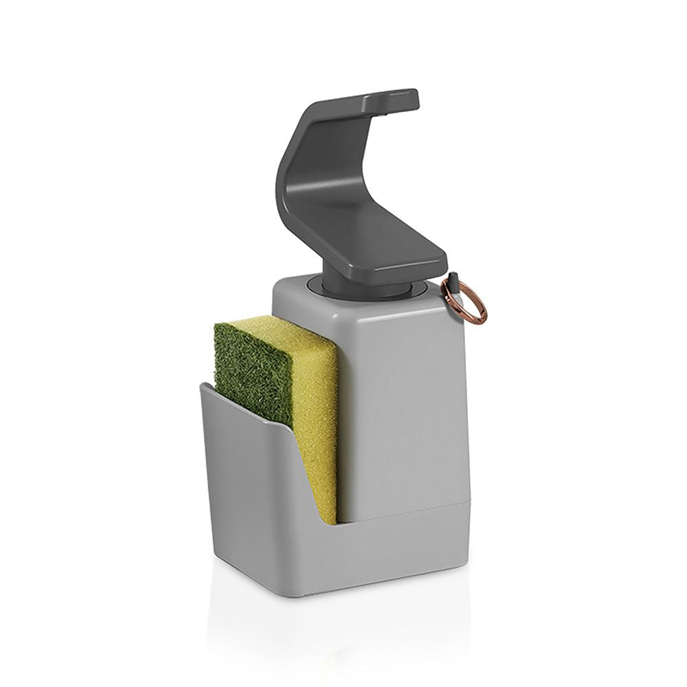 DISPENSADOR SOAP-TEX CON ESTROPAJERO 11 x 8 x 22 cm