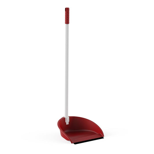 RECOGEDOR PLEGABLE ROJO BIMATERIAL
