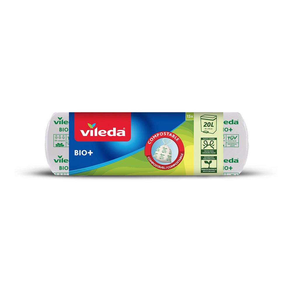 BOLSA DE BASURA ECOBAG 100% BIO 20 l 15 uds