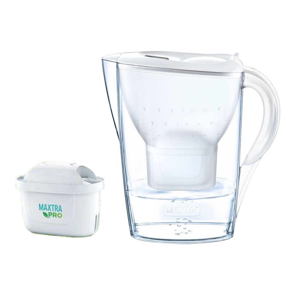 JARRA FILTRANTE MARELLA BLANCA 2 FILTROS MAXTRA PRO 2,4l 1051130 BRITA
