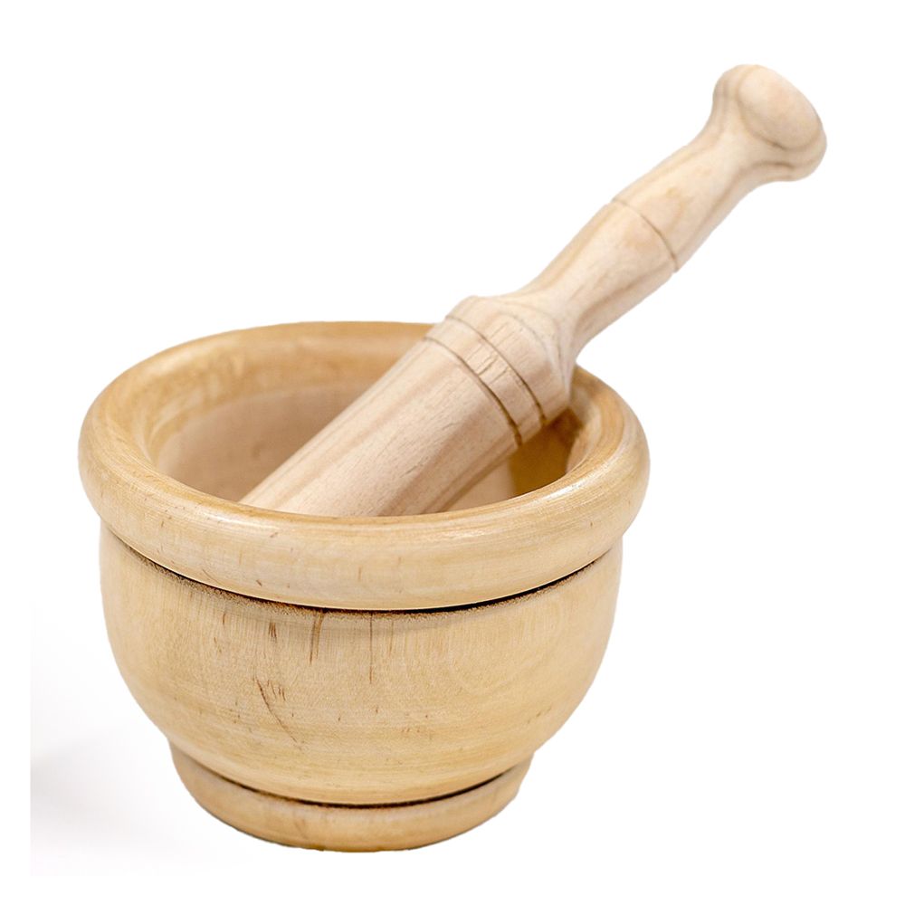 MORTERO DE MADERA CON MAZA Ø14 cm