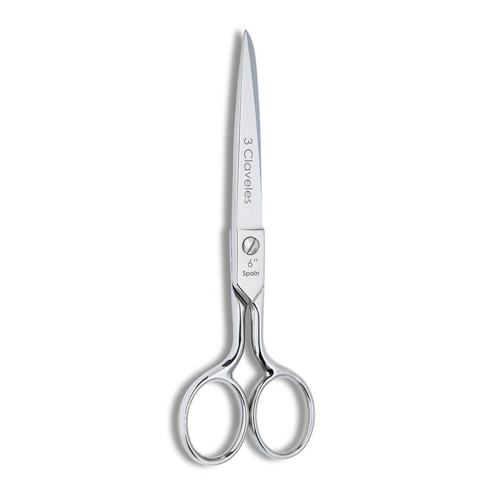 TIJERA COSTURA CASTELLANA 6" B 3 CLAVELES