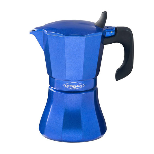 CAFETERA PETRA AZUL DE ALUMINIO DE 9 TAZAS