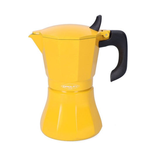 CAFETERA PETRA MOSTAZA DE ALUMINIO DE 9 TAZAS