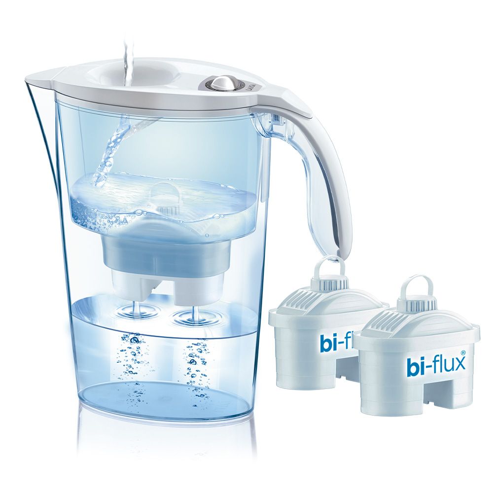 JARRA FILTRANTE BLANCA J31-CC 2,3 L + 2 FILTROS BIFLUX