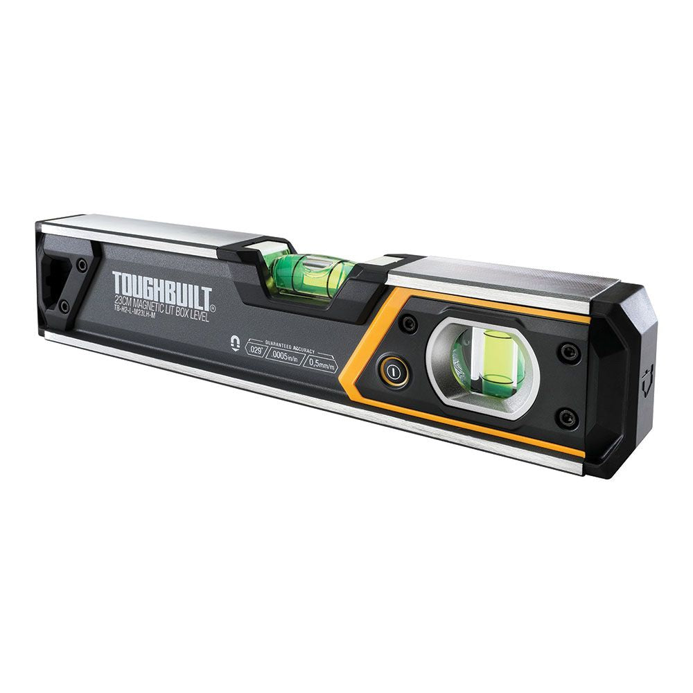 NIVEL MAGNÉTICO TUBULAR BURBUJA ILUMINADA 23 cm
