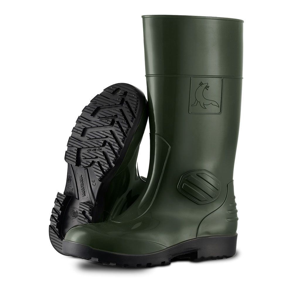 BOTA DE AGUA CON SEGURIDAD S5 SRC COLOR VERDE Y NEGRO TALLA 40
