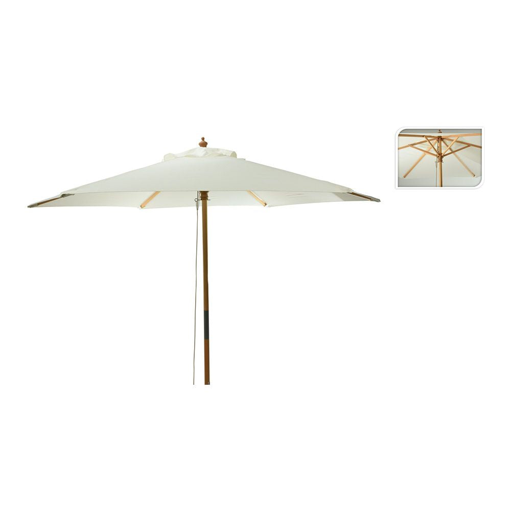 SOMBRILLA PARA JARDÍN CON MANGO DE MADERA Ø2,6 x 2,2 m