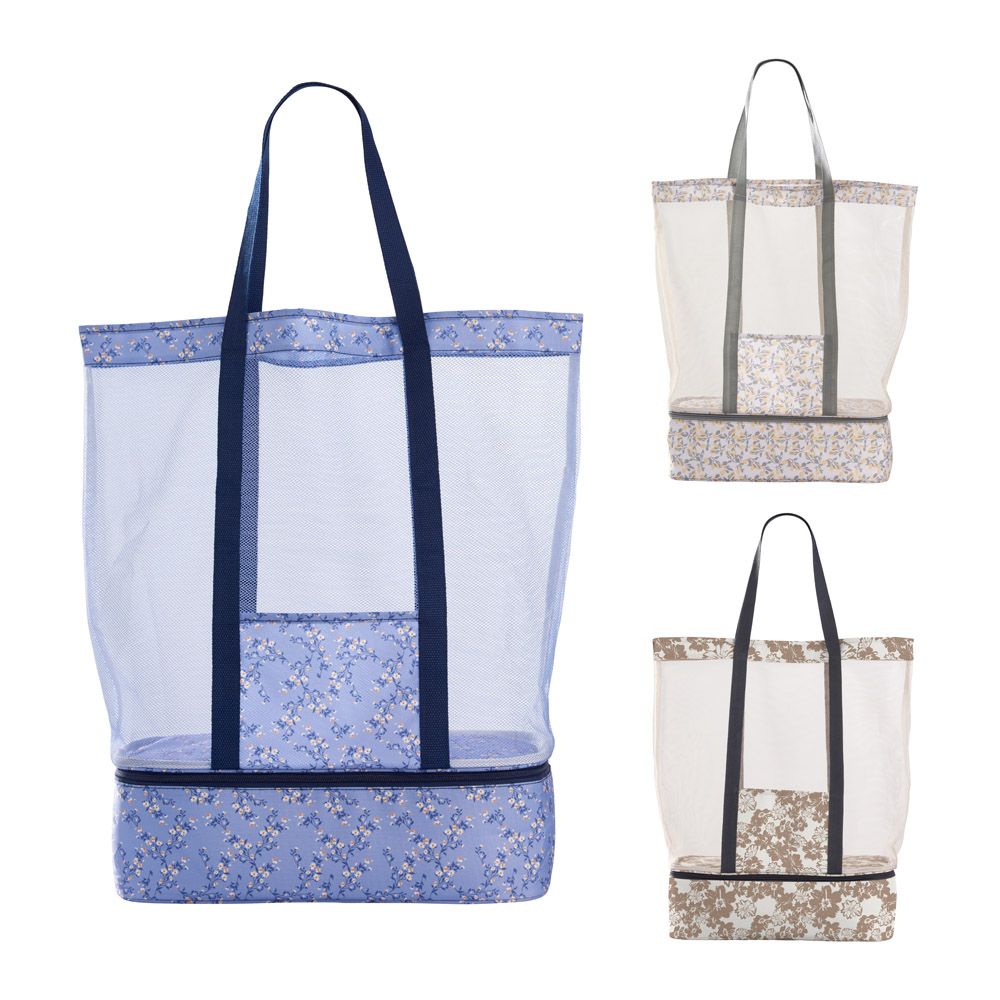 BOLSA DE PLAYA CON ENFRIADOR 53 x 16 x 39 cm COLORES SURTIDOS