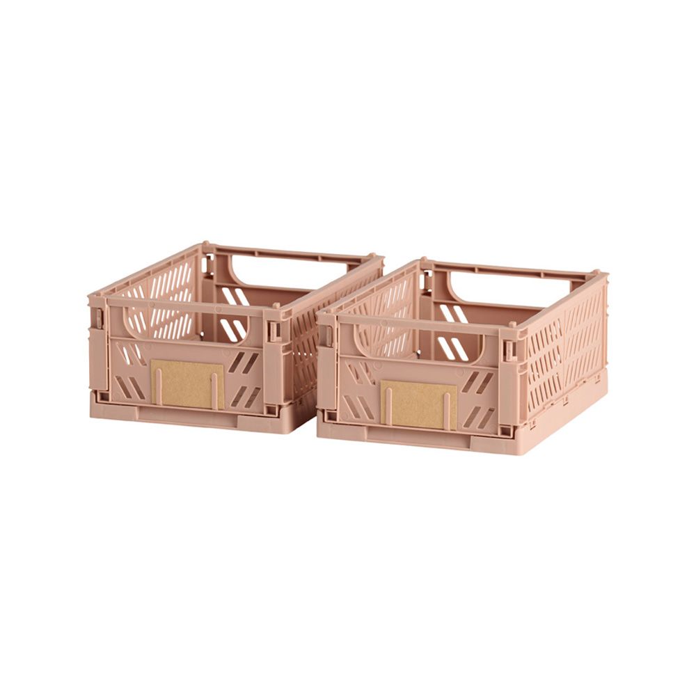 CAJA ALMACENAJE PLEGABLE ARENA 17 x 12,5 x 7 cm SET 2 PIEZAS