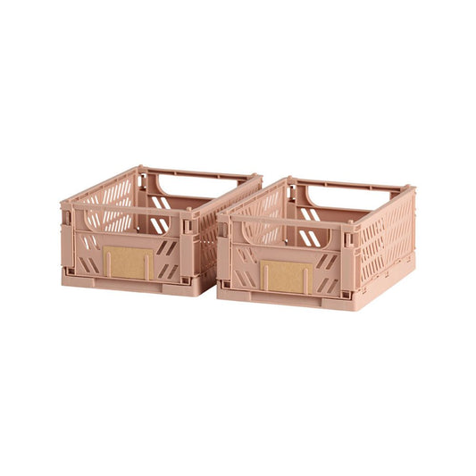 CAJA ALMACENAJE PLEGABLE ARENA 17 x 12,5 x 7 cm SET 2 PIEZAS