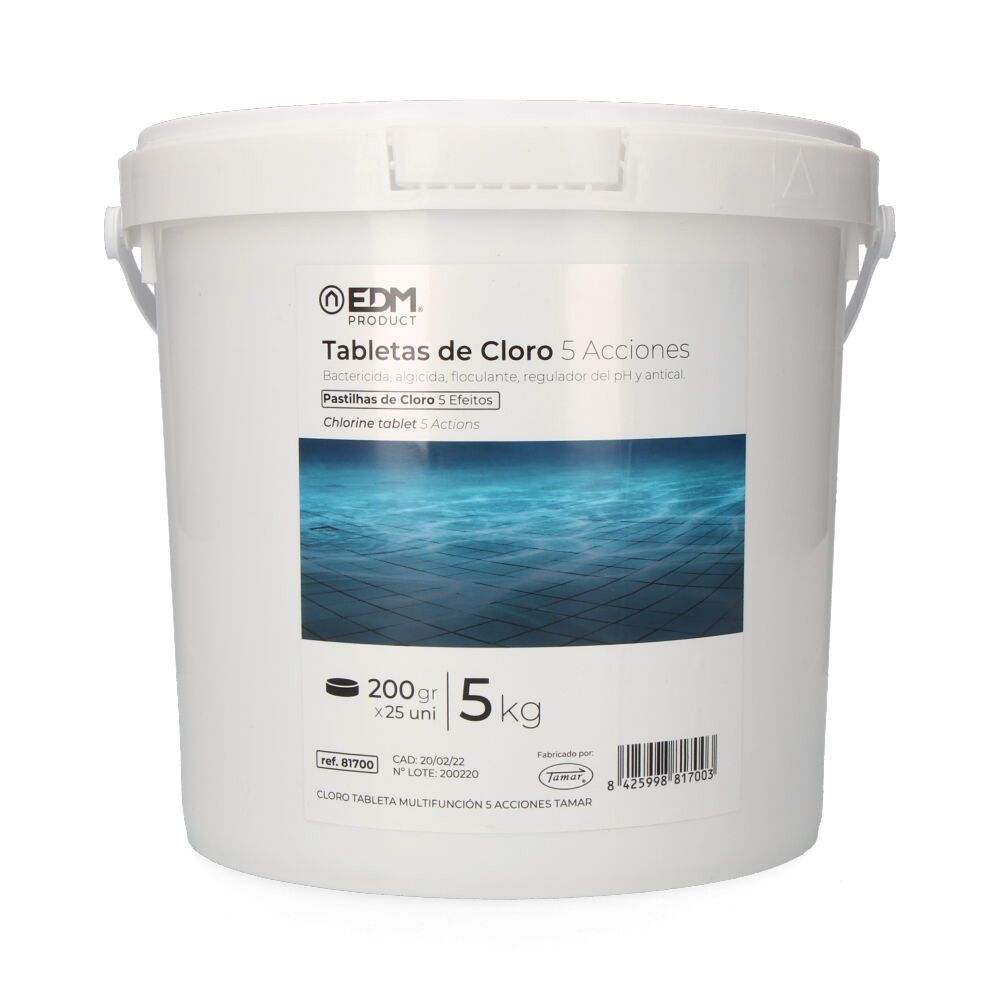 CLORO 5 ACCIONES TABLETAS 5kg FUSION