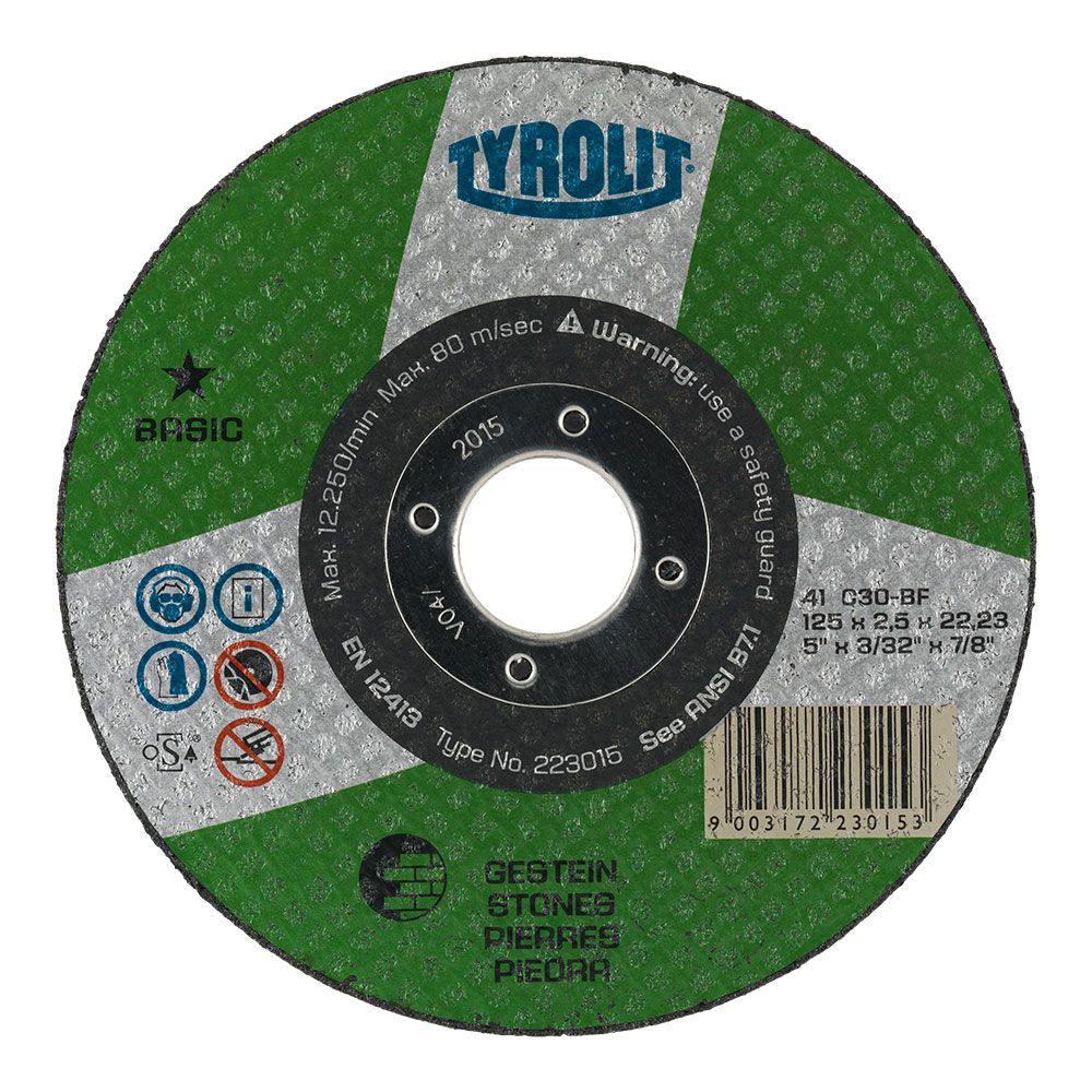 DISCO CORTE PIEDRA Ø115 x 2,5 x 22,23 mm C30S-BF