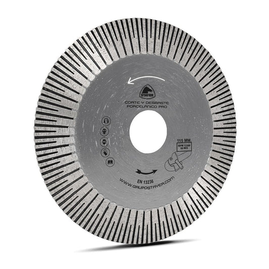 DISCO CORTE Y DESBASTE PORCELANICO PRO Ø125 x 20 x 22,2 mm