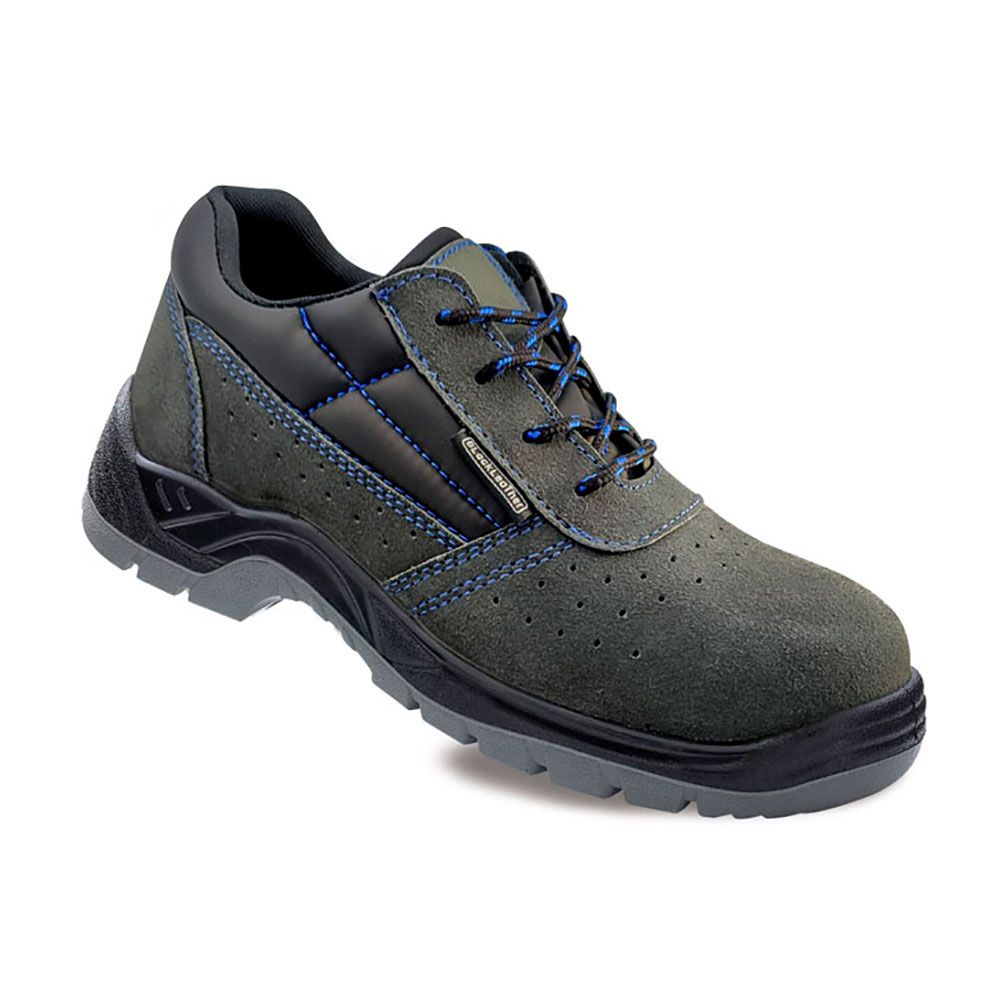 ZAPATOS DE SEGURIDAD PIEL SERRAJE PERFORADO S1P METALFREE TALLA 46