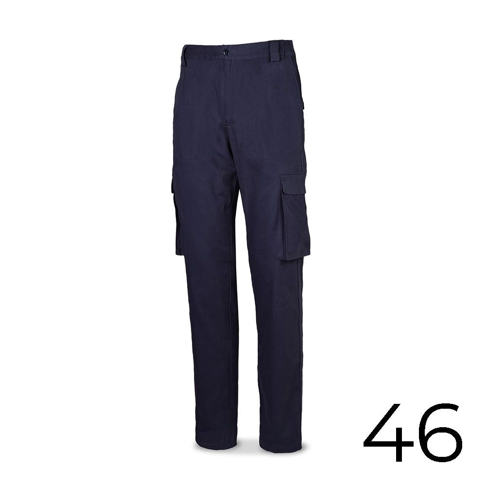 PANTALÓN STRECH 98% ALGODON 2% ELASTANO 240g. AZUL MARINO TALLA 46 588PBSAM/46