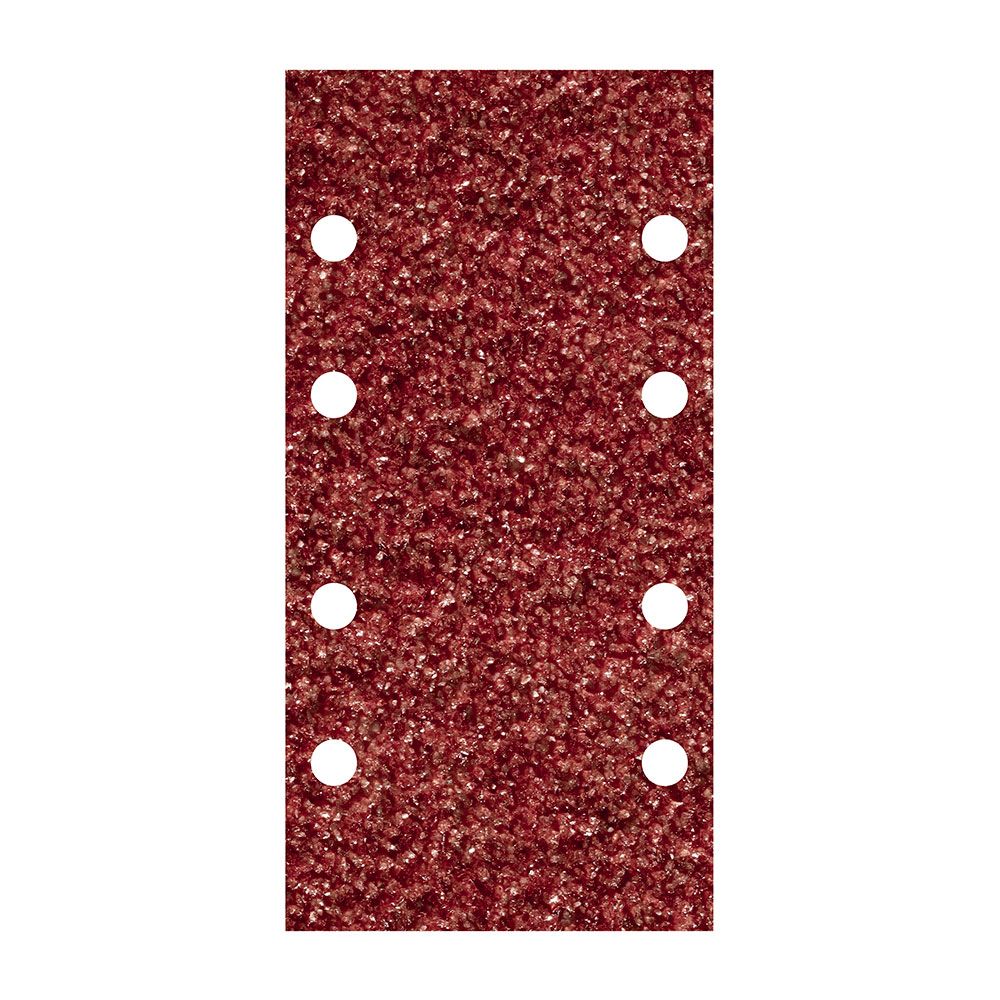 HOJAS DE LIJAR ADHESIVAS DE CORINDÓN PERFORADAS, 93 x 185 mm, GRANO 80, PACK 10 uds