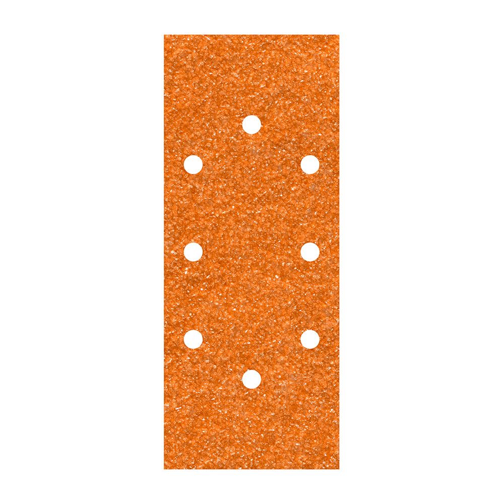 HOJAS DE LIJAR DE CORINDÓN PERFORADAS OVAL, 93 x 230 mm, GRANO 120, PACK 5 uds