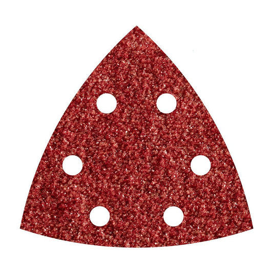 HOJAS DE LIJAR ADHESIVAS DE CORINDÓN PERFORADAS, 95 mm, GRANO 80 DELTA, PACK 5 uds