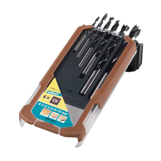 BROCAS ESPIRAL PARA MADERA, JUEGO DE 6 PIEZAS