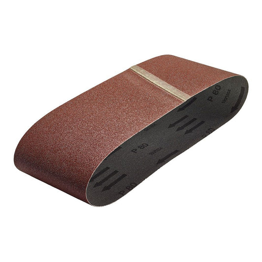 LIJAS DE BANDA, CORINDÓN, 75 x 533 mm, GRANO 80, SET 3 uds