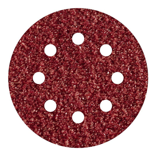 DISCOS ADHESIVOS DE LIJAR CORINDÓN, Ø125 mm, GRANO 60, SET 5 uds
