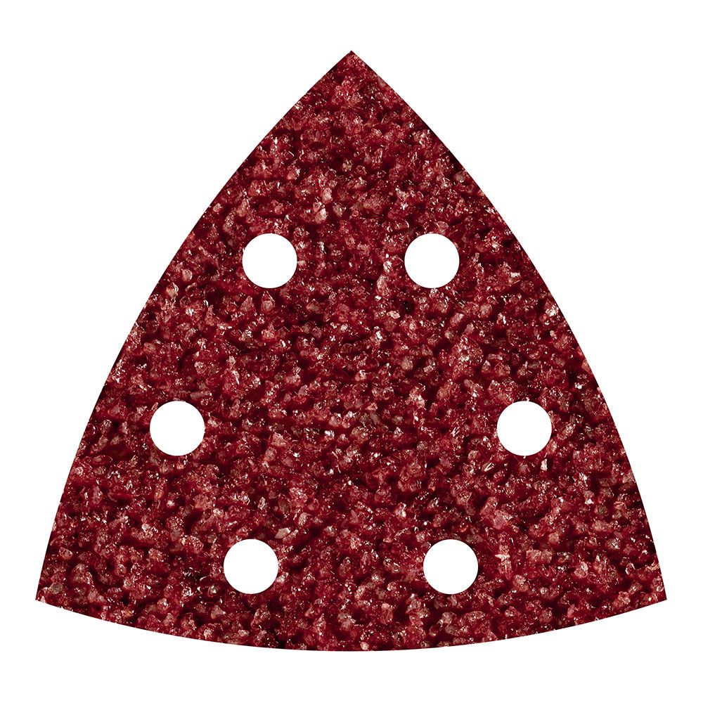HOJAS ABRASIVAS ADHESIVAS DE CORINDÓN, 95 mm, GRANO 40 DELTA, SET 5 uds