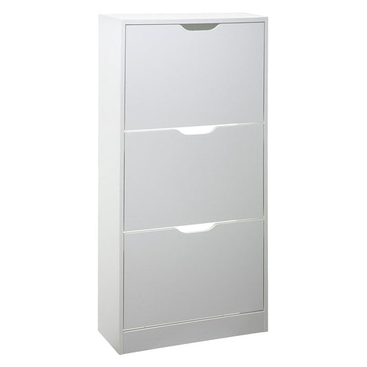 ZAPATERO DE MADERA 115 x 60 x 24 cm COLOR BLANCO