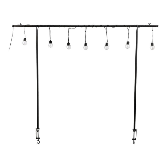 GUIRNALDA SOLAR CON SOPORTE PARA MESA CON 10 BOMBILLAS DE LED BLANCO CÁLIDO