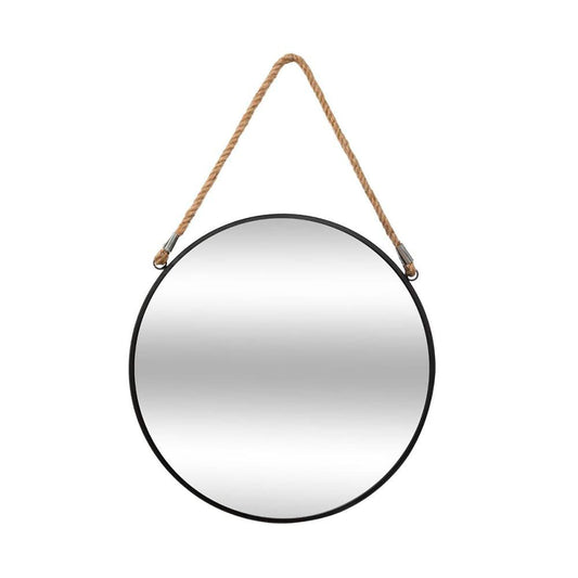 ESPEJO REDONDO DE METAL CON CUERDA Ø38 cm