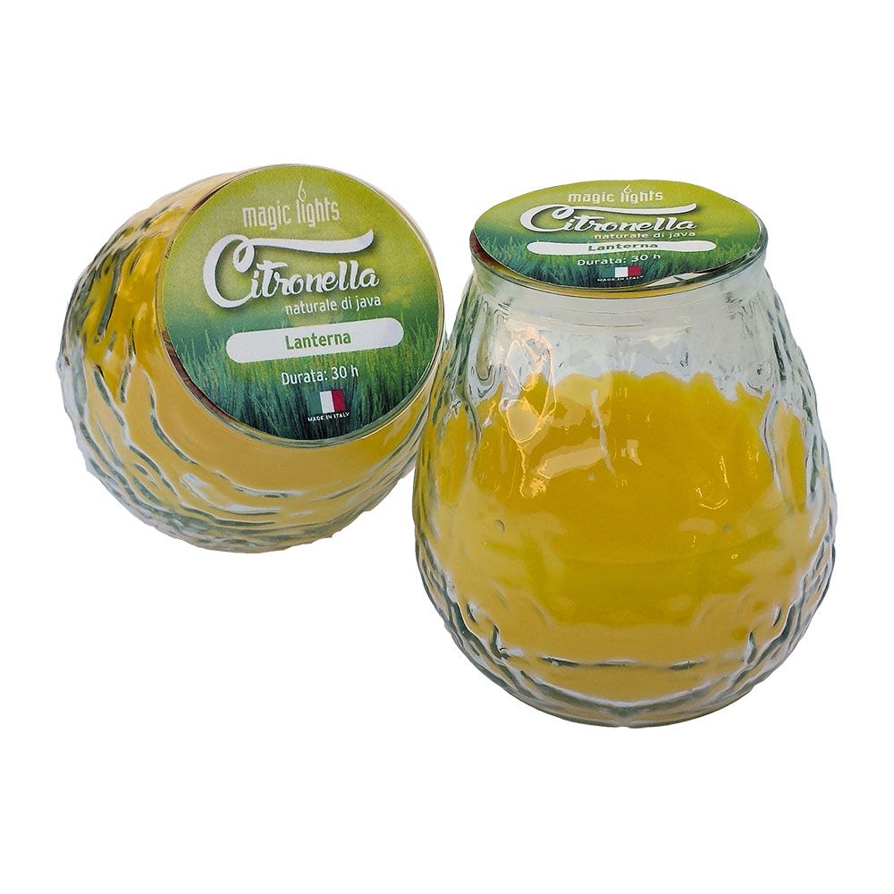 VELA CITRONELA CON RECIPIENTE DE CRISTAL Ø9,5 x 10,5 cm