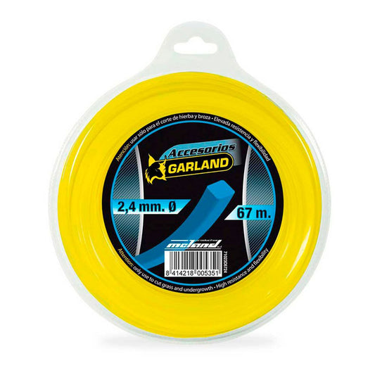 HILO DISPENSADOR PARA DESBROZADORA 67m 2,4mm CUADRADO 71023C6724 GARLAND