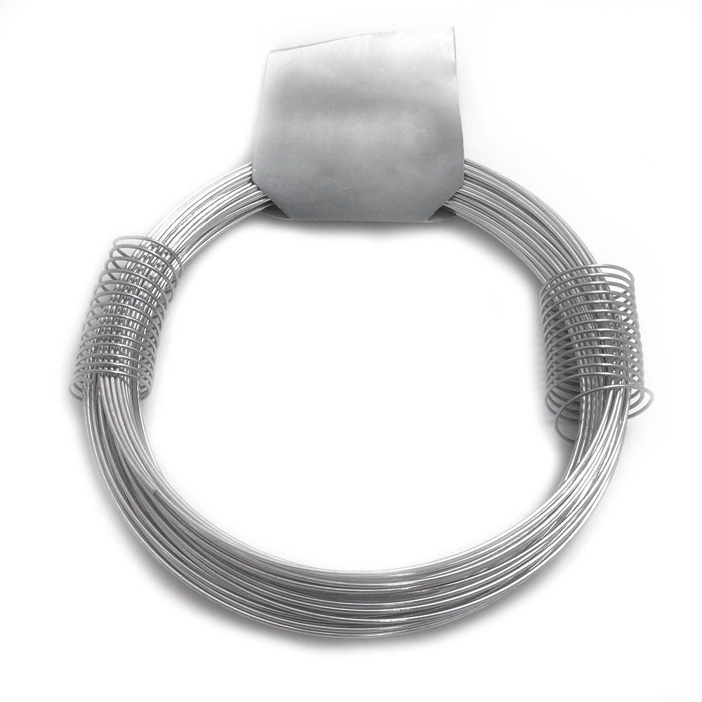 ALAMBRE ZINCADO N° 8, 200 gr, CALIBRE 1,30 mm x 20 m