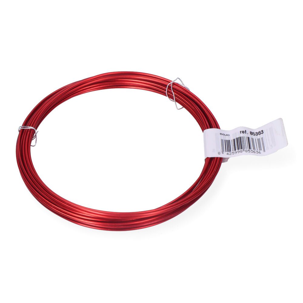ALAMBRE ALUMINIO ROJO, CALIBRE Ø1,5 mm x 5 m