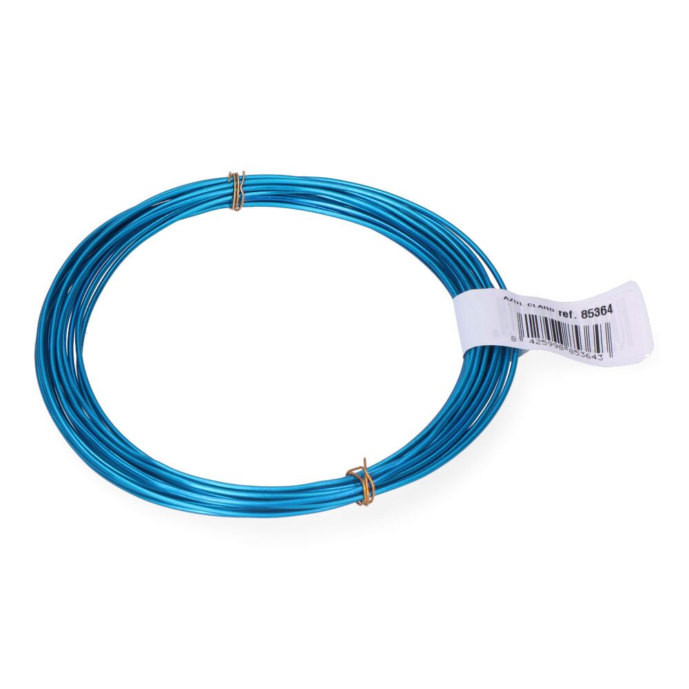 ALAMBRE ALUMINIO AZUL CLARO, CALIBRE Ø1,5 mm x 5 m