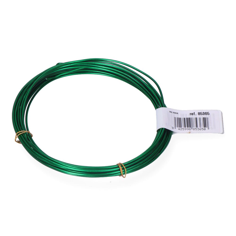 ALAMBRE ALUMINIO VERDE, CALIBRE Ø1,5 mm x 5 m