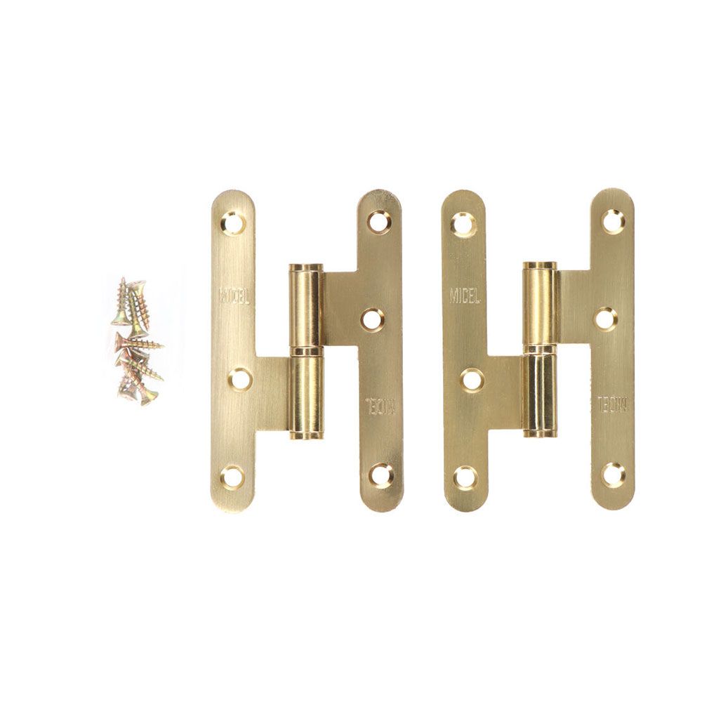 PERNIO SIN REMATE PN04 IZQUIERDA 100x58mm LATÓN SATINADO
