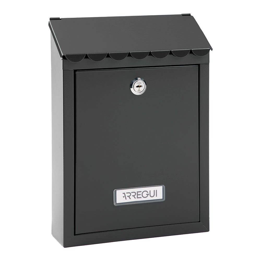 BUZÓN INDIVIDUAL EXTERIOR, PEQUEÑO, CIVIC, ACERO, NEGRO, 21,6 x 8 x 30 cm