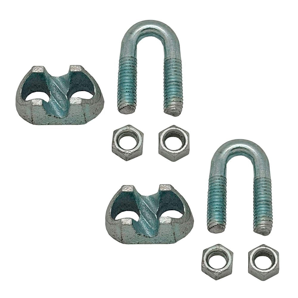 SUJETACABLE DIN-741 SJT01, ACERO GALVANIZADO, M4, 1/8". 2 unidades