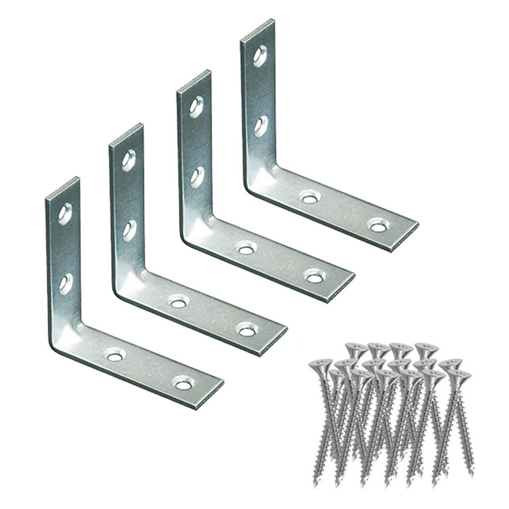 ÁNGULO REFUERZO AN02, ACERO ZINCADO, 30 x 30 x 15 mm. 4 unidades