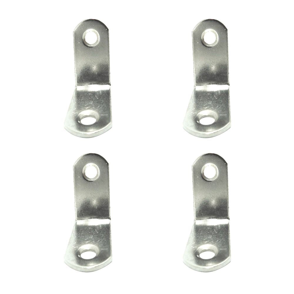 ÁNGULO REFUERZO AN24, ACERO INOXIDABLE, 30 x 30 x 16 mm. 4 unidades