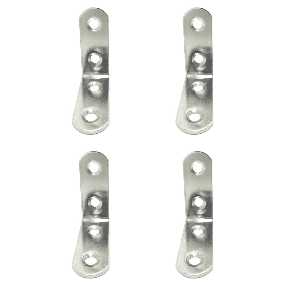 ÁNGULO REFUERZO AN24, ACERO INOXIDABLE, 40 x 40 x 16 mm. 4 unidades