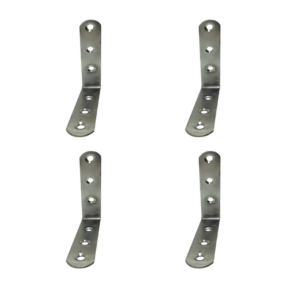 ÁNGULO REFUERZO AN24, ACERO INOXIDABLE, 100 x 100 x 19 mm. 4 unidades