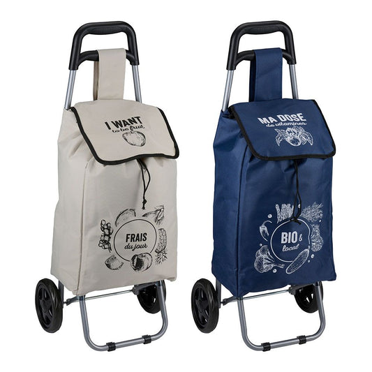 CARRO DE LA COMPRA 2 RUEDAS 25 l 91 x 34 x 26 cm, COLORES SURTIDOS