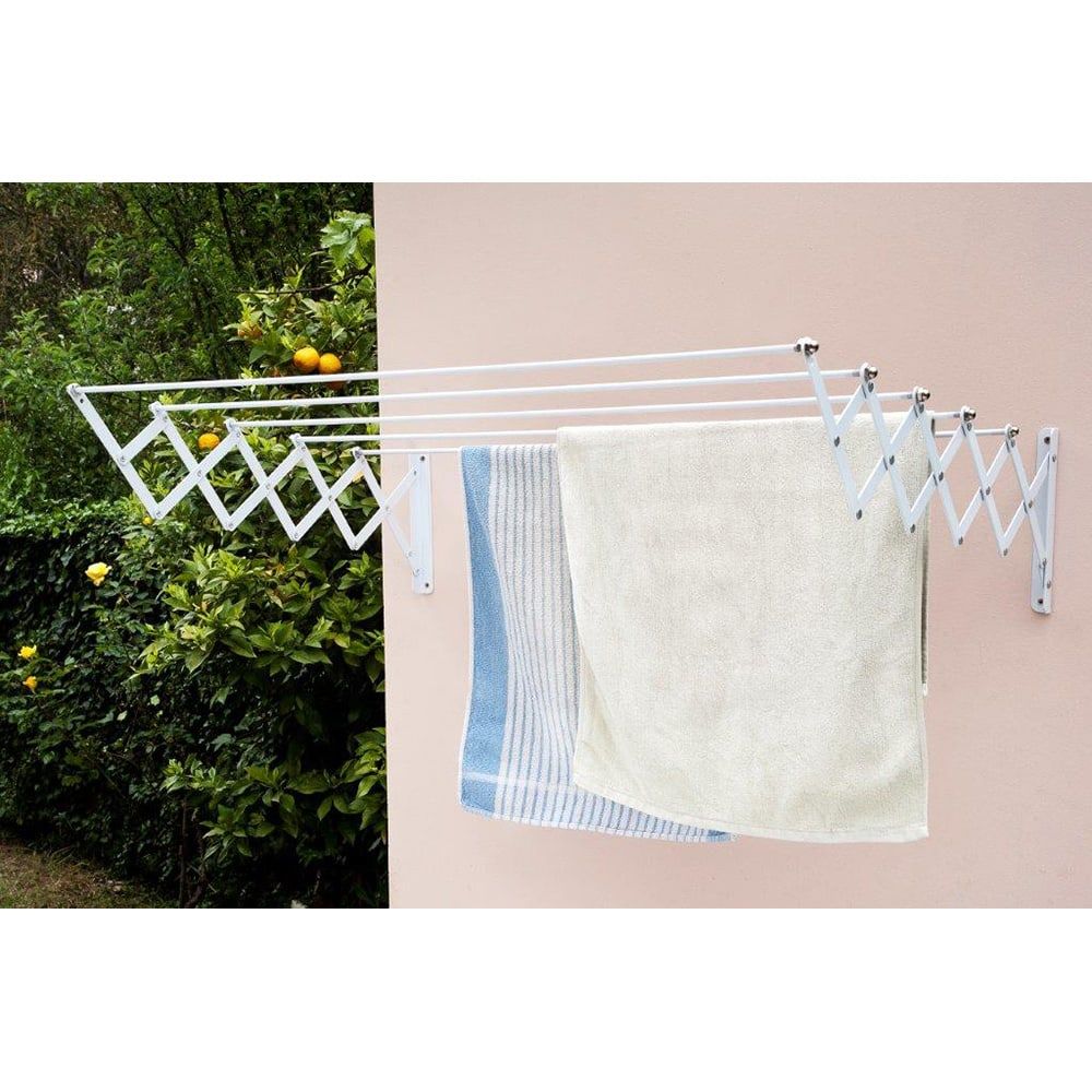 TENDEDERO ACERO EPOXI  BLANCO, TENDIDO 100 cm