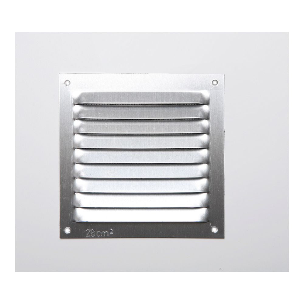 REJILLA S/BORDE DE ALUMINIO 0.6 NATURAL 100x100mm