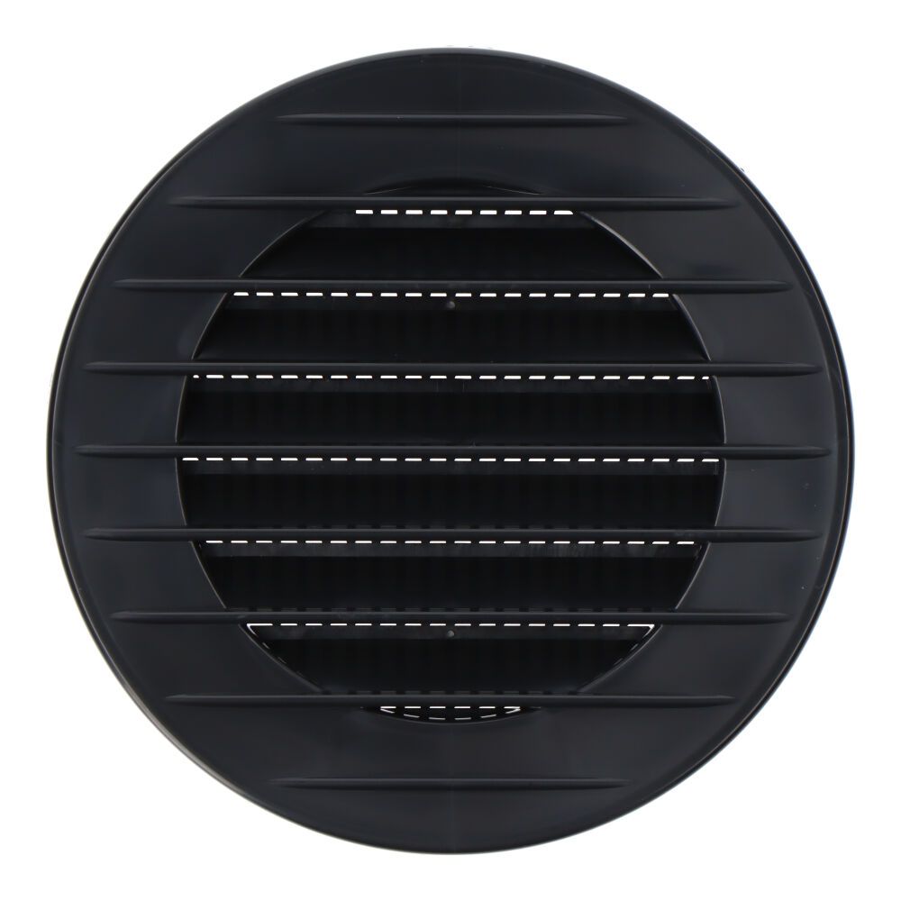 REJILLA VENTILACIÓN REDONDA EMPOTRABLE CON MOSQUITERA Ø70mm ABS GRIS ANTRACITA