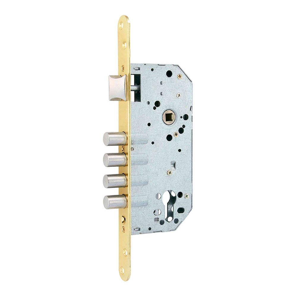 CERRADURA EMBUTIR C/R CRE07 50/85 mm LATONADO
